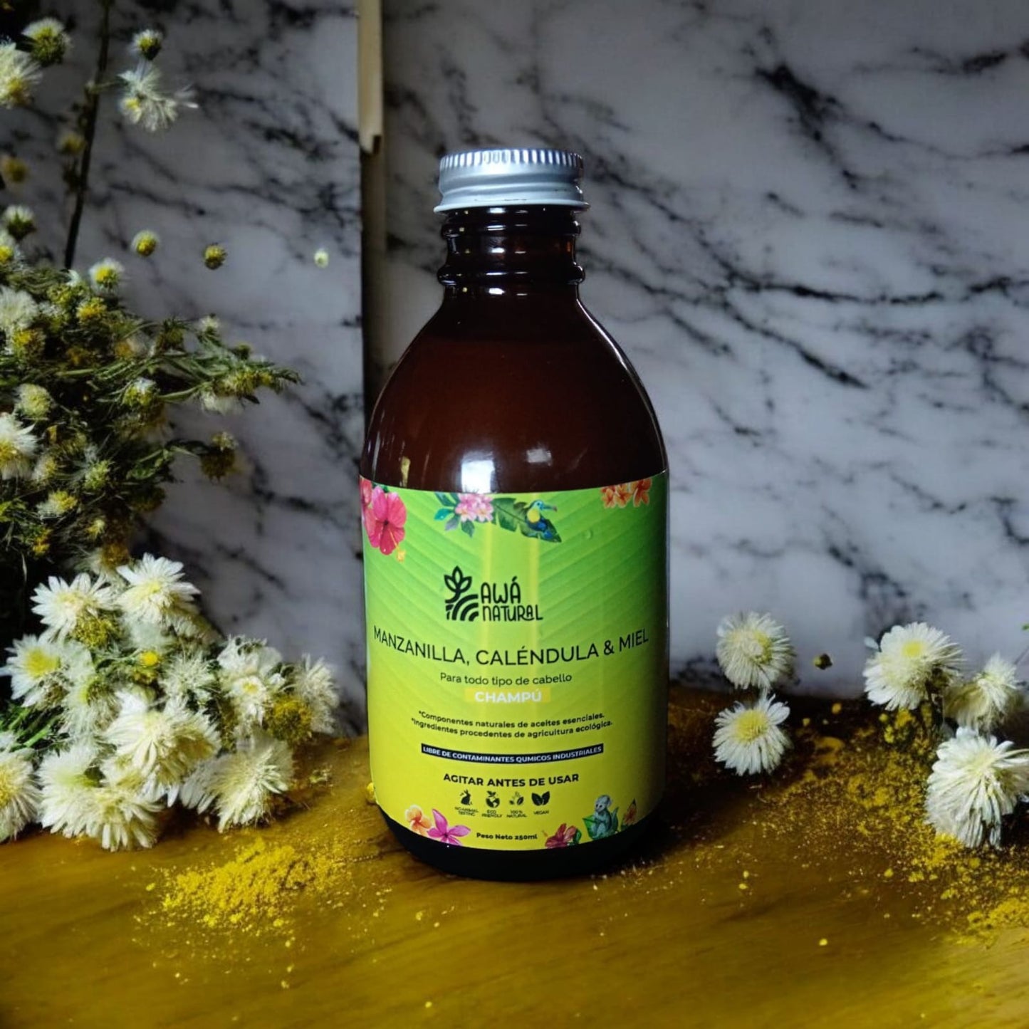 Chamomile, Calendula & Honey Liquid Shampoo