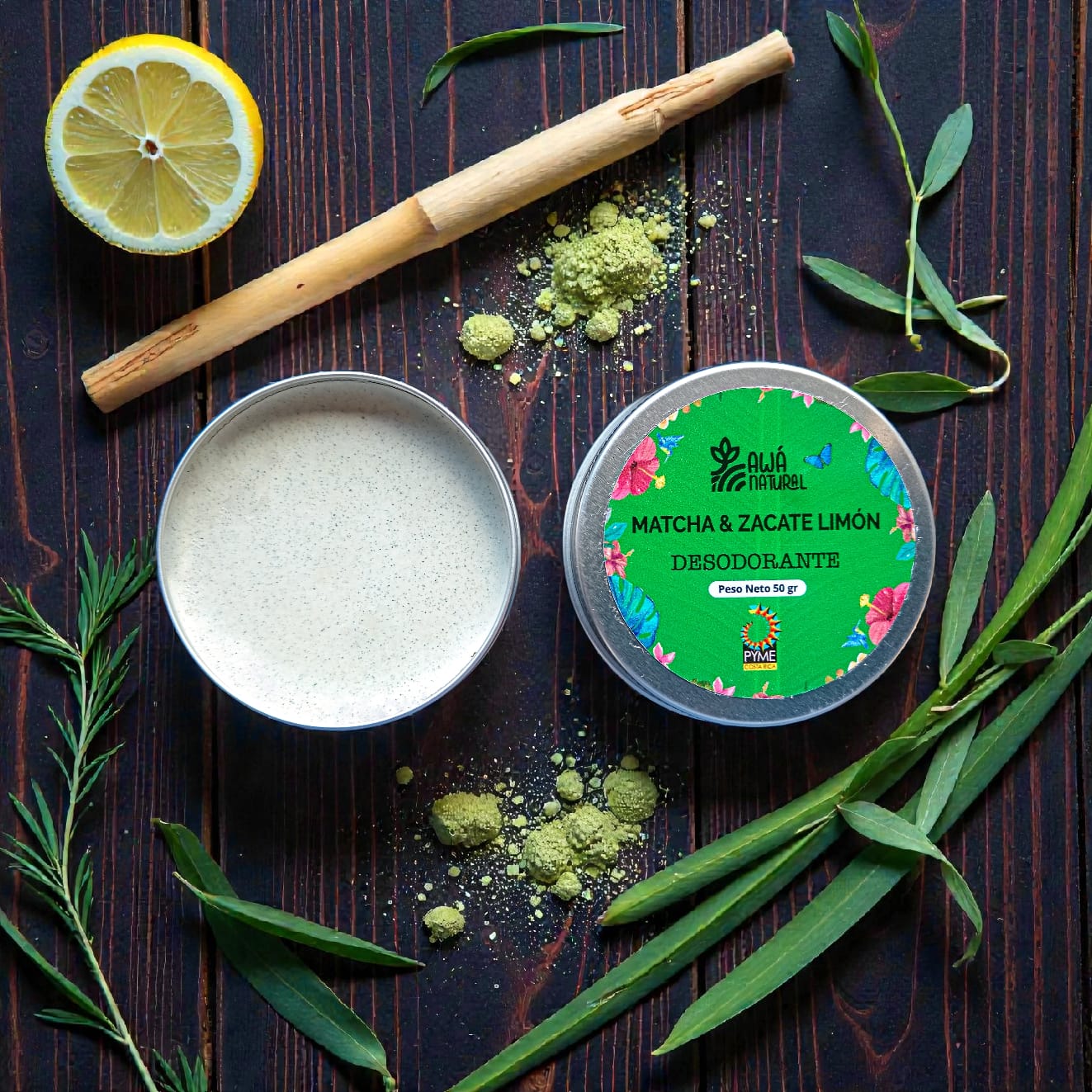 Matcha and Lemongrass Solid Deodorant
