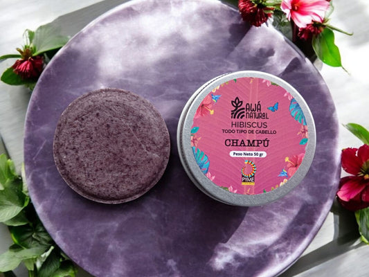 Natural Hibiscus Solid Shampoo