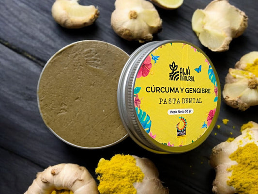 Natural Turmeric and Ginger Toothpaste