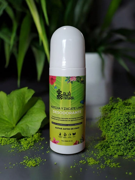 Handmade Matcha and Lemon liquid deodorant